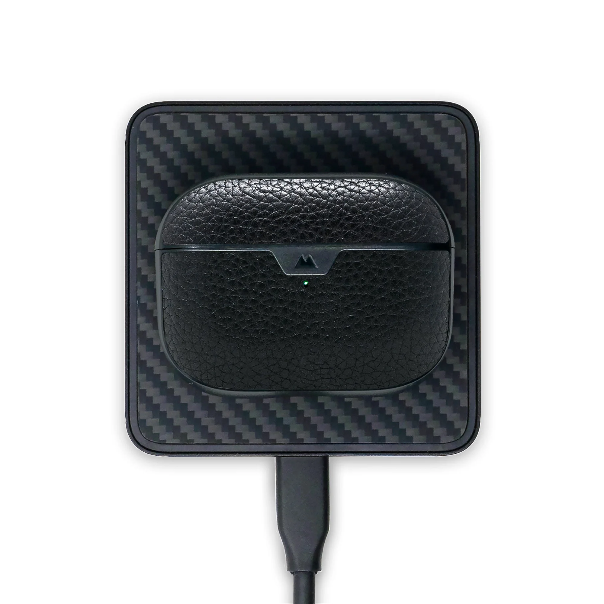 Black Leather AirPods Pro Case - Image 15