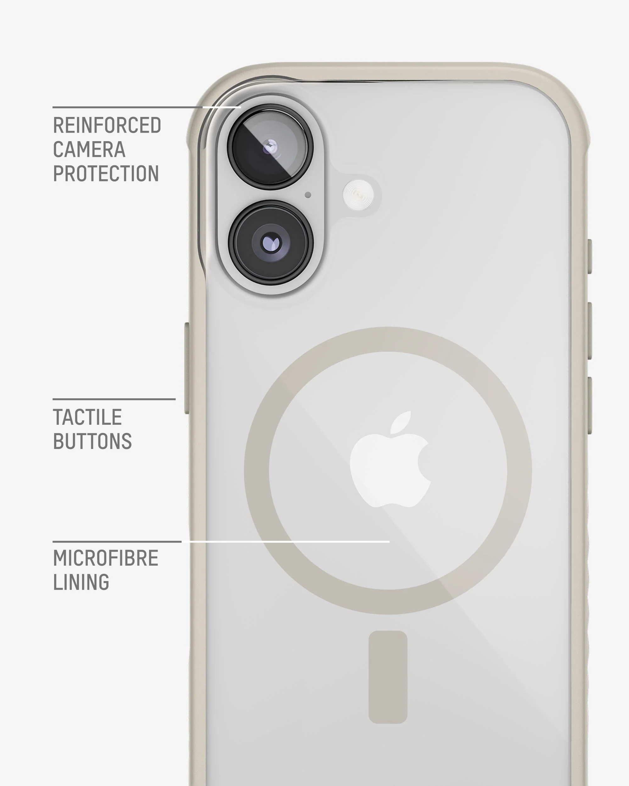 Protective Clear Phone Case Stone - Clarity MagSafe - Image 8