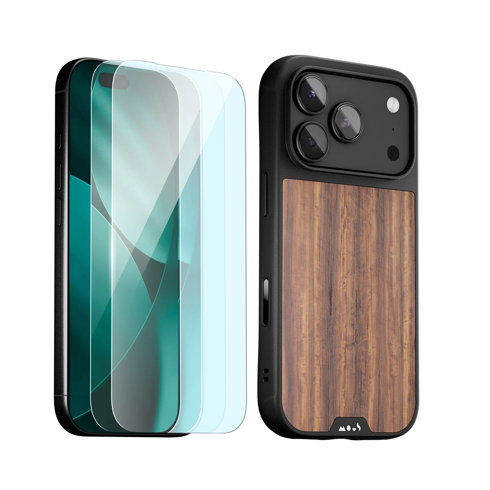 Walnut Protective Case and Screen Protector - Apple Essentials Kit - Image 13