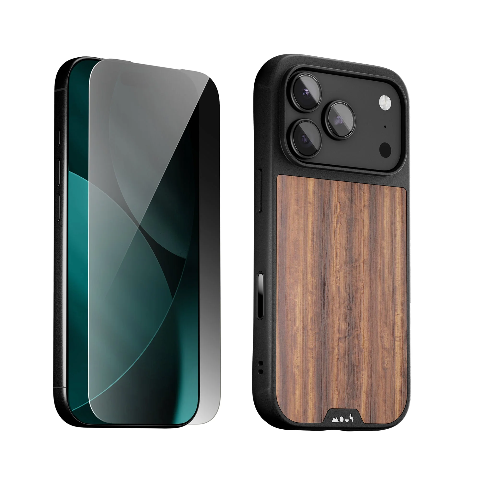 Walnut Protective Case and Screen Protector - Apple Essentials Kit - Image 5