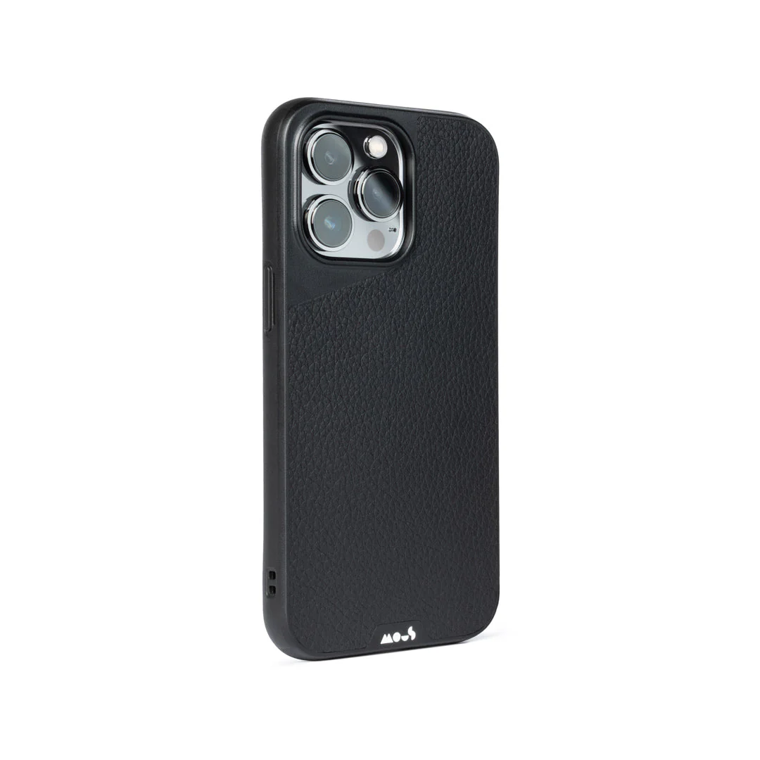 Black Leather Protective Phone Case - Limitless - Image 15
