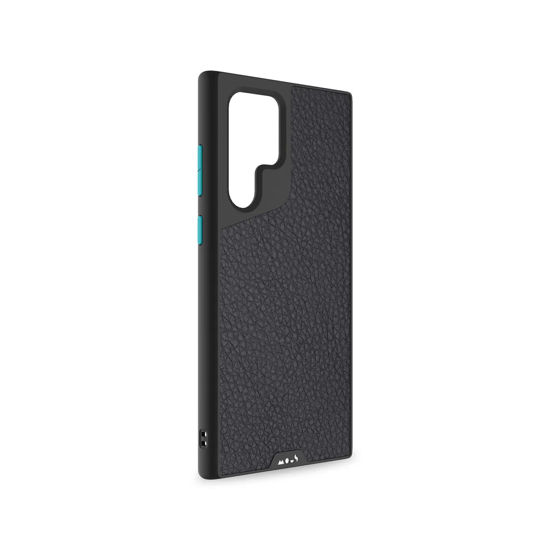 Black Leather Protective Phone Case - Limitless - Image 22