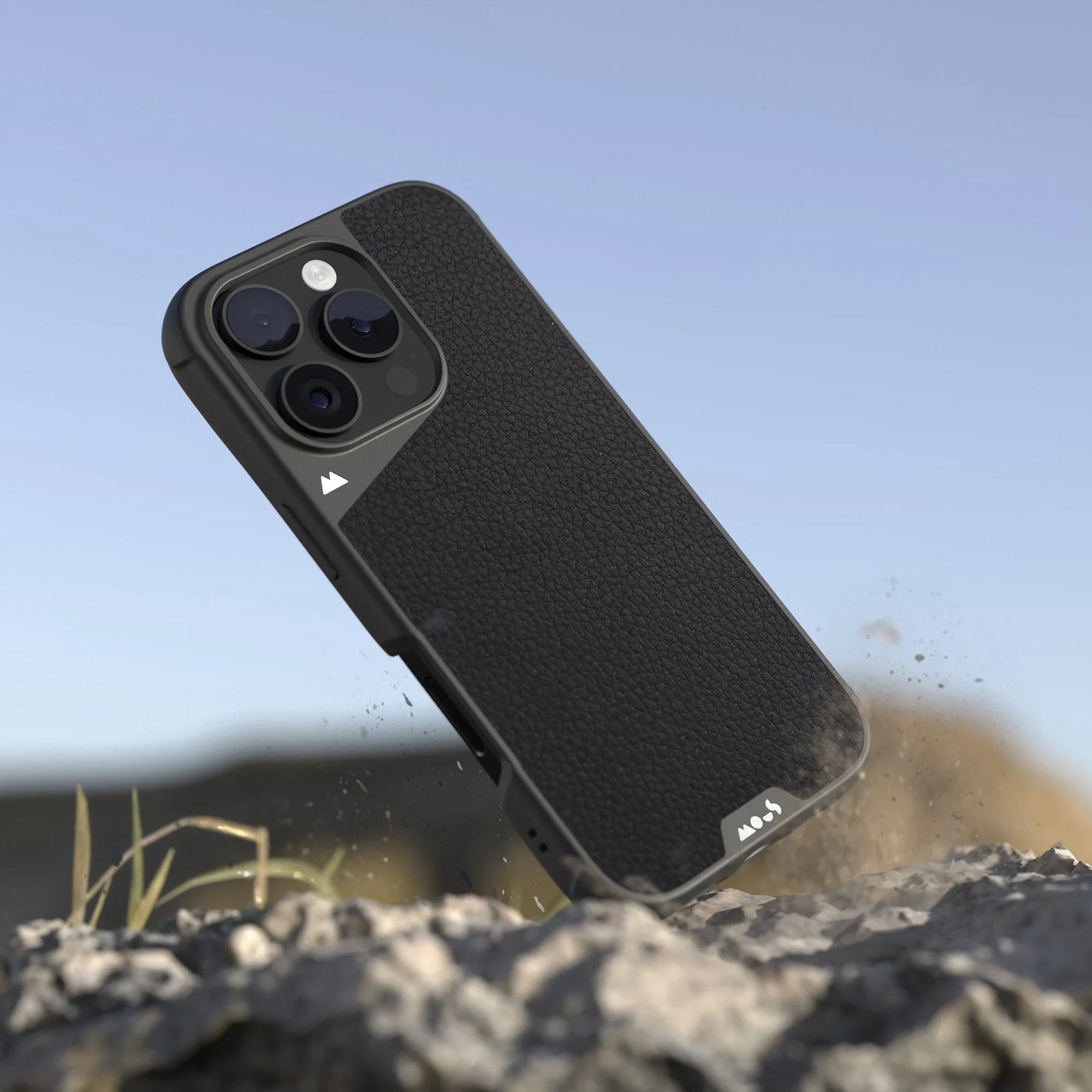Black Leather Protective Phone Case - Limitless - Image 54