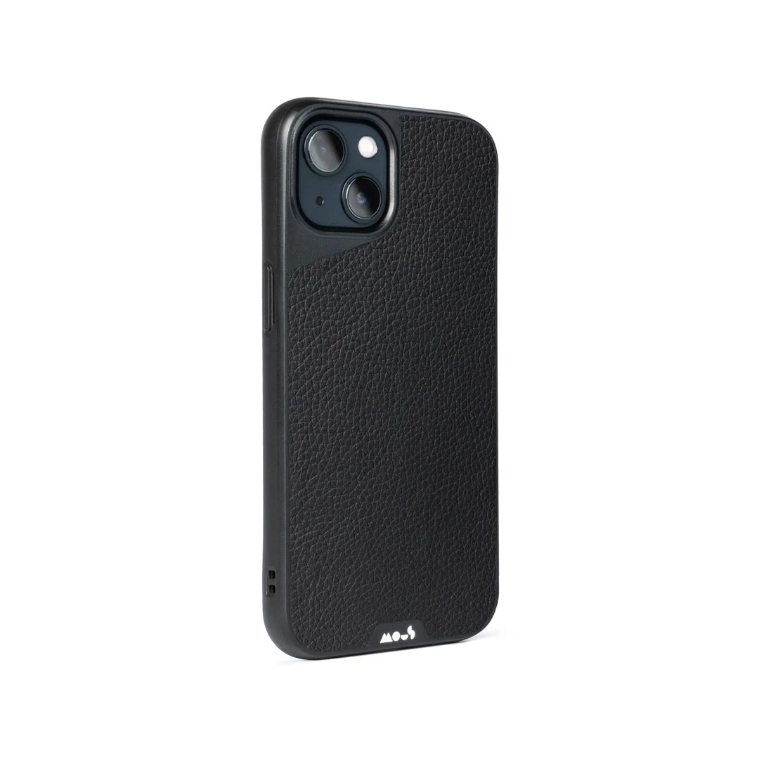 Black Leather Protective Phone Case - Limitless - Image 88