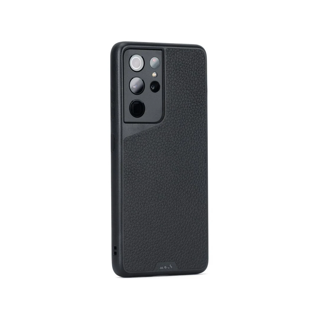 Black Leather Protective Phone Case - Limitless - Image 97