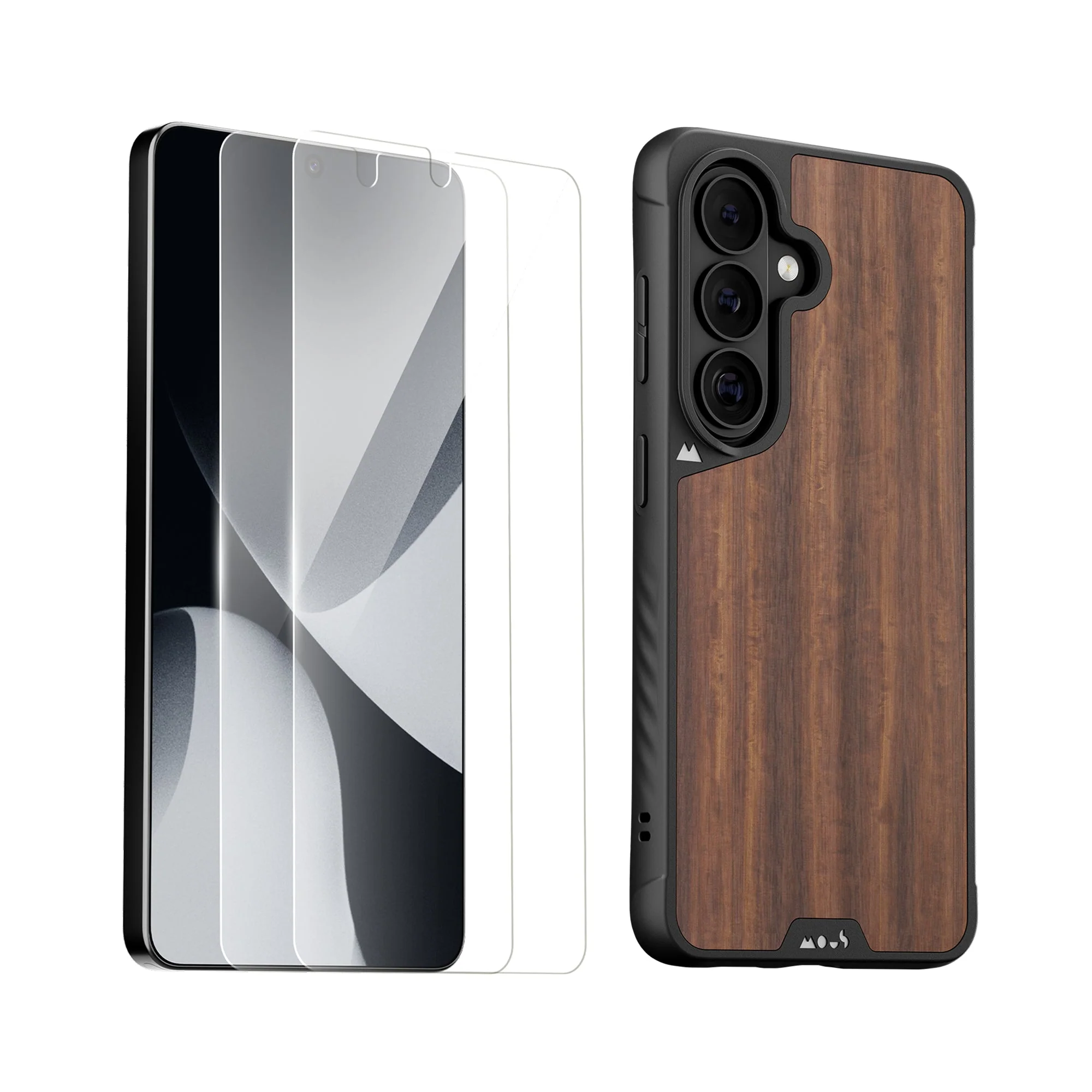 Walnut Protective Case and Screen Protector - Samsung Essentials Kit - Image 3