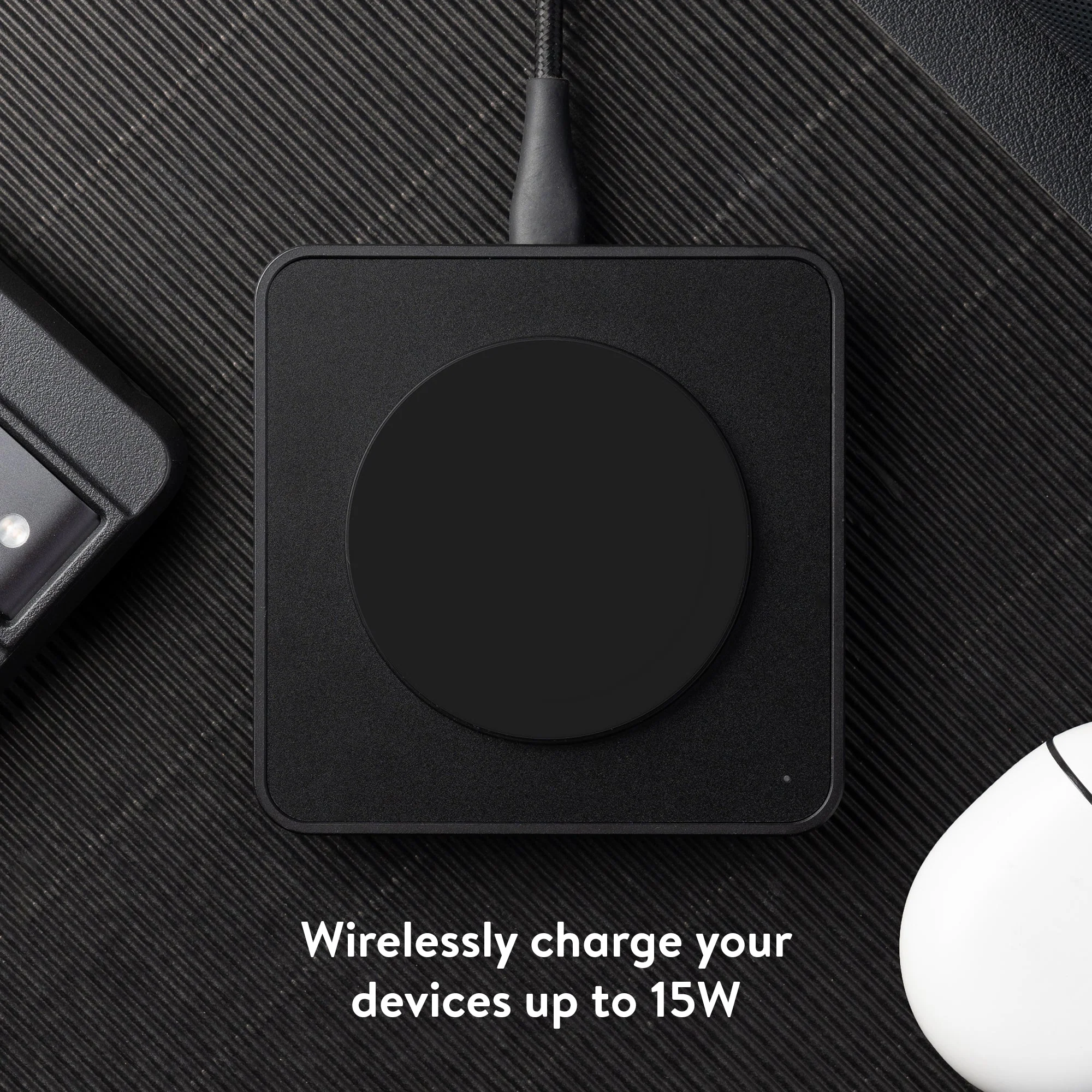 Matte Black Wireless Charging Pad - Image 5