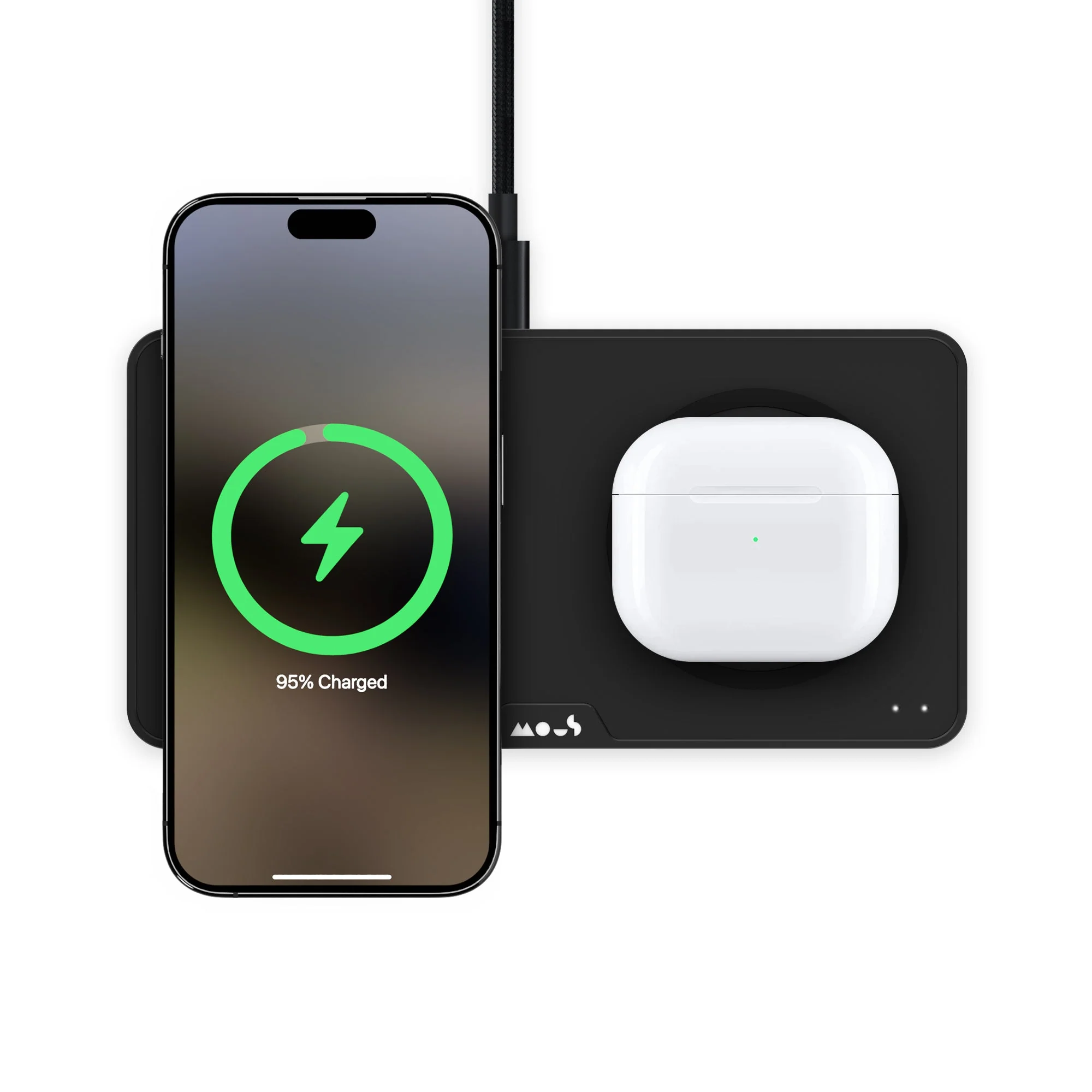 Matte Black Wireless Charging Station - Image 2