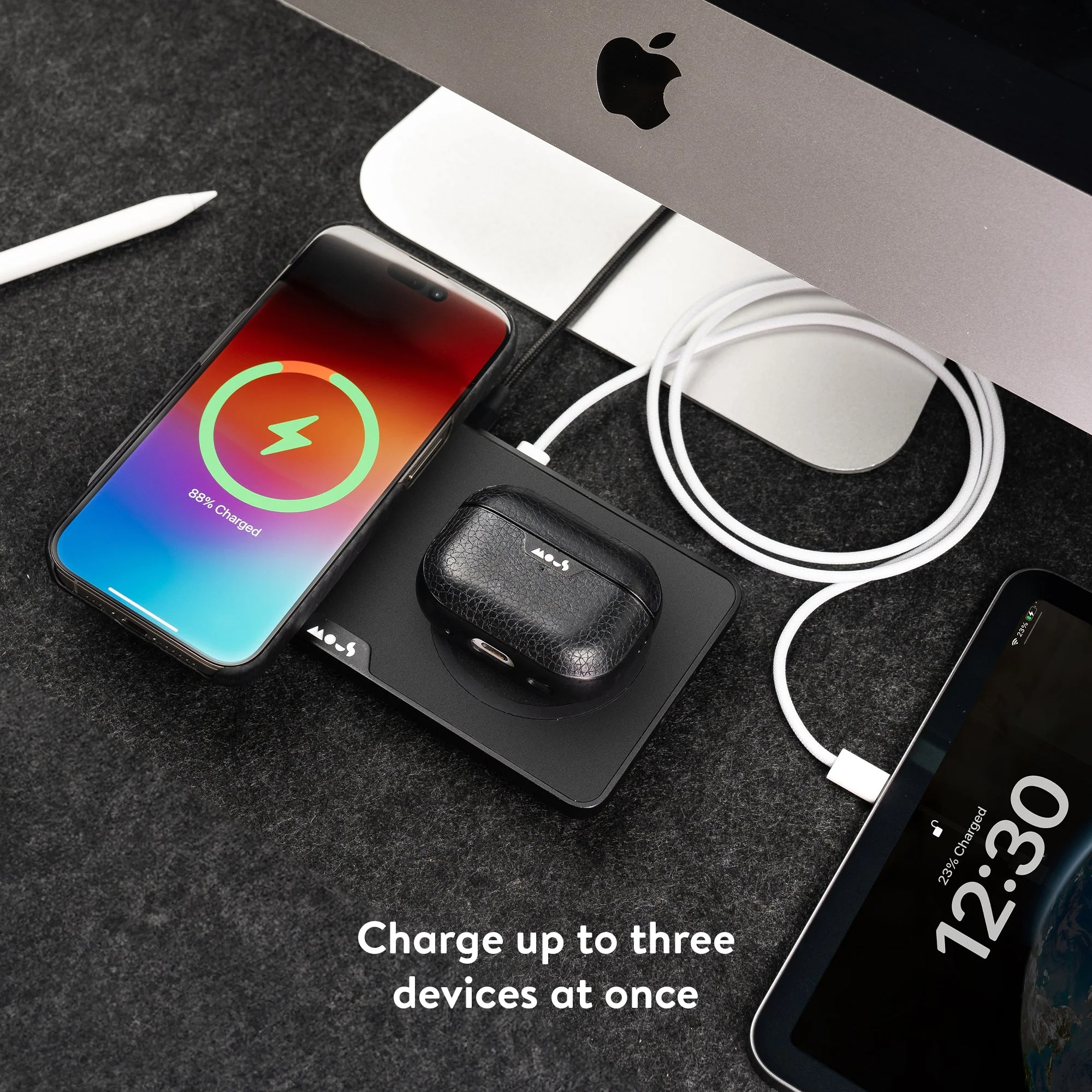 Matte Black Wireless Charging Station - Image 9