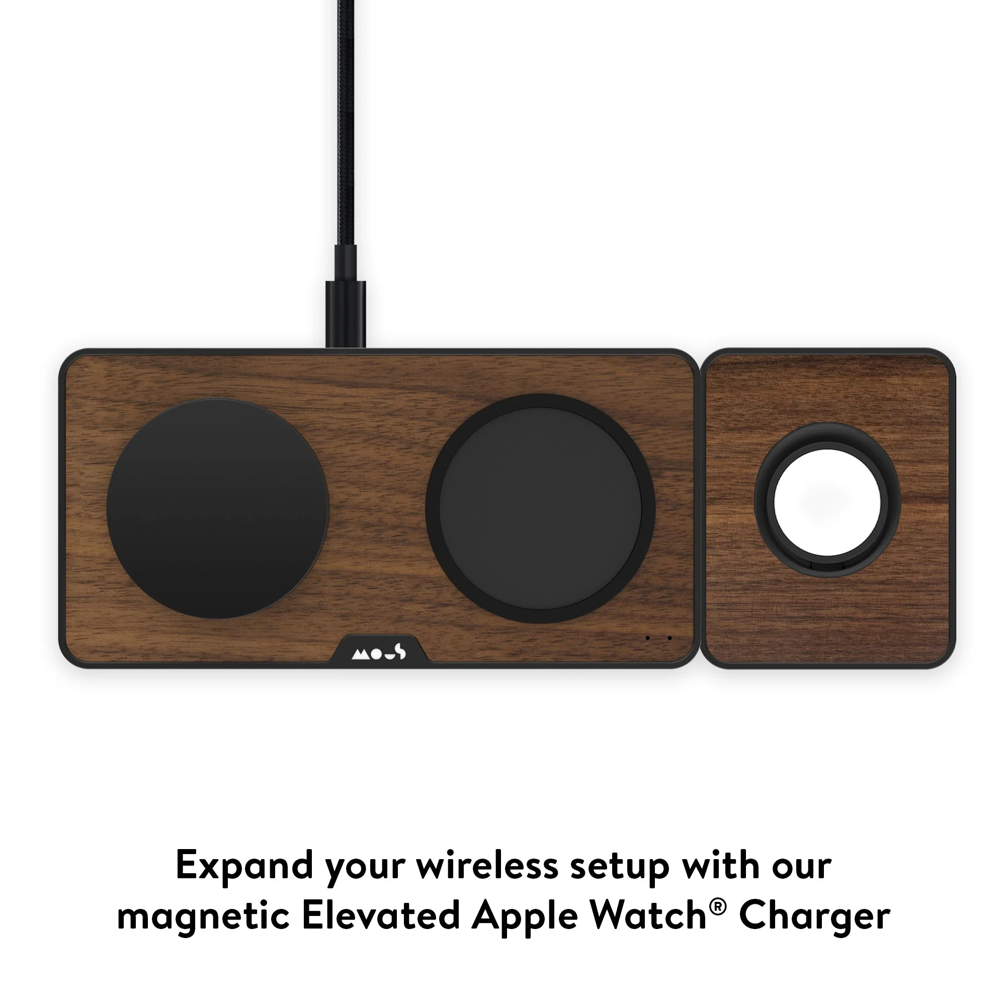 Walnut Wireless Charging Station - Image 4