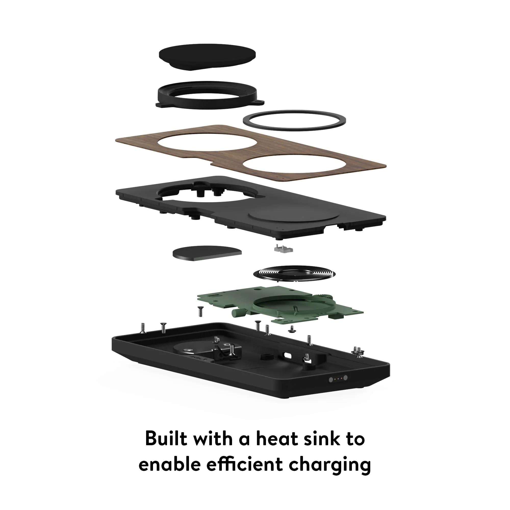 Walnut Wireless Charging Station - Image 7
